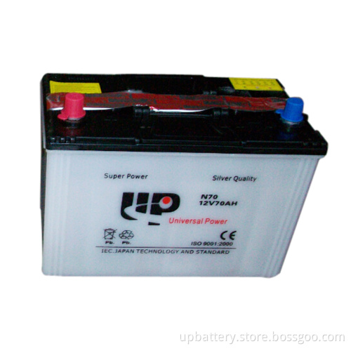 12V 70ah Dry Charged Automotive Starter Batteries
